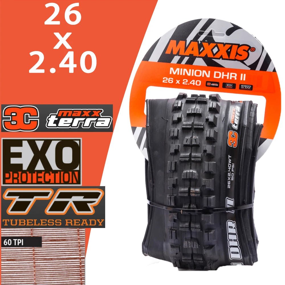 MAXXIS MINION DHR II Tubeless MTB Tire for All Sizes