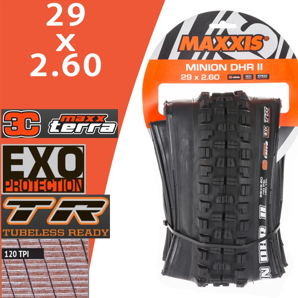 MAXXIS MINION DHR II Tubeless MTB Tire for All Sizes