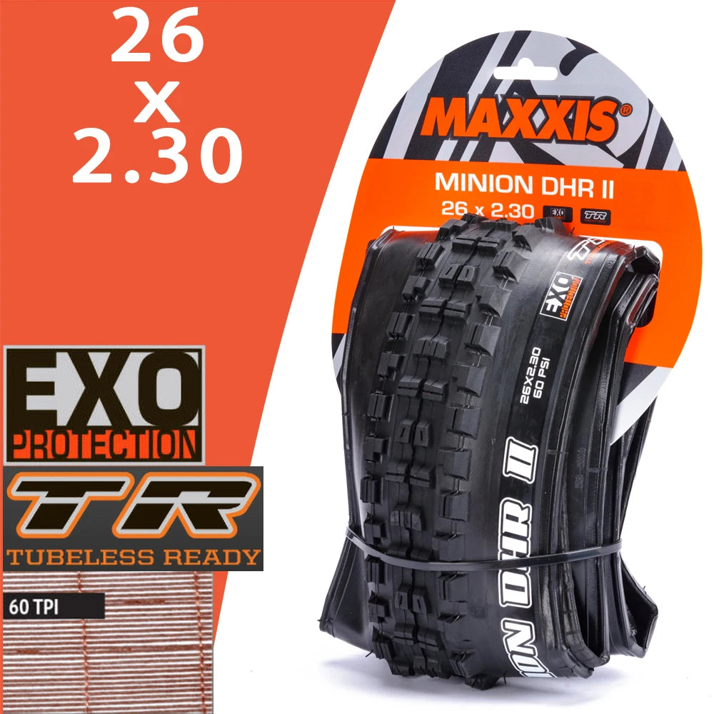 MAXXIS MINION DHR II Tubeless MTB Tire for All Sizes