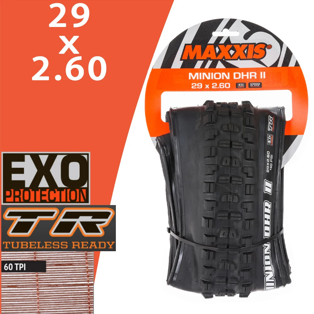 MAXXIS MINION DHR II Tubeless MTB Tire for All Sizes