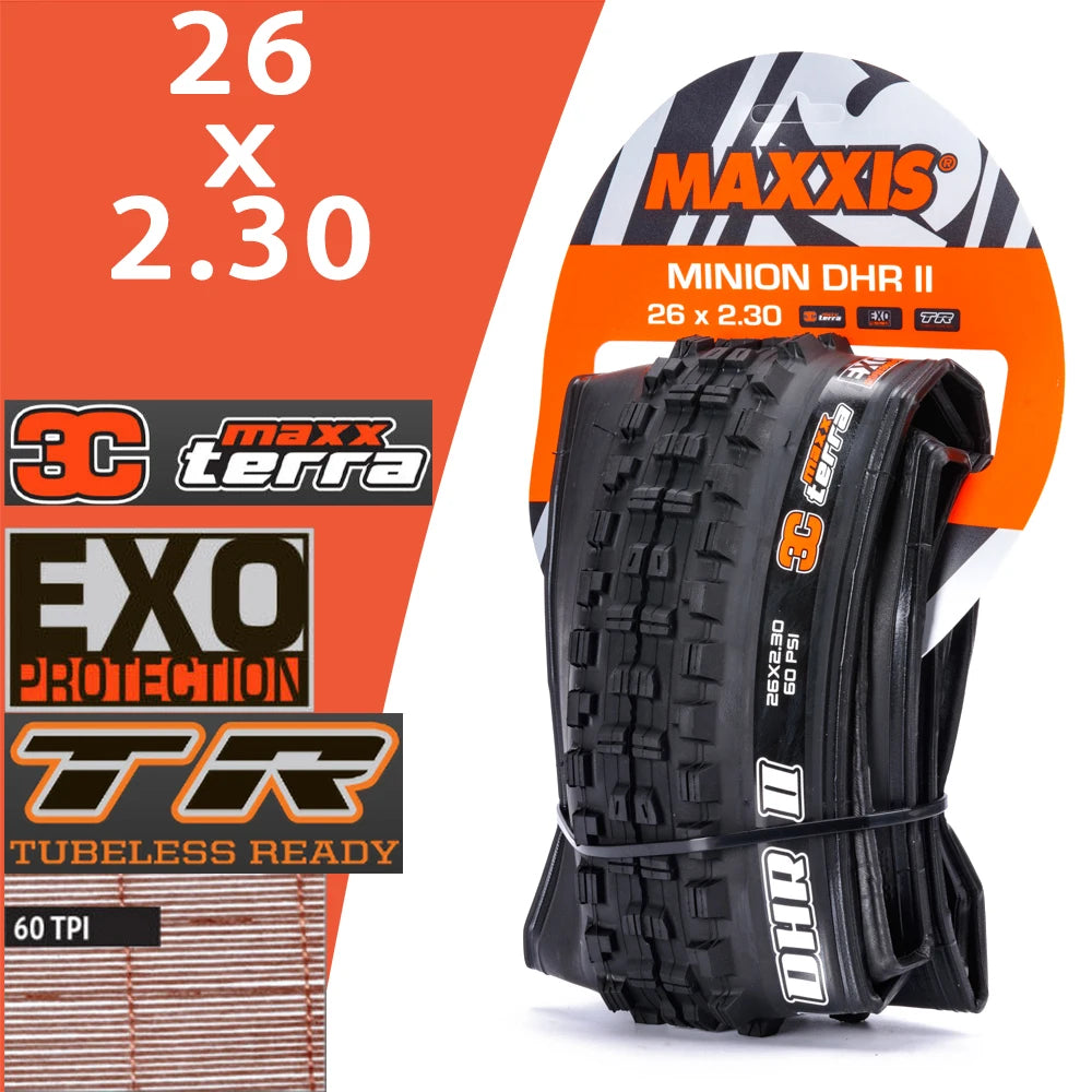 MAXXIS MINION DHR II Tubeless MTB Tire for All Sizes